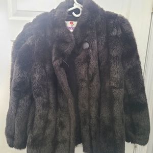 Faux fur coat